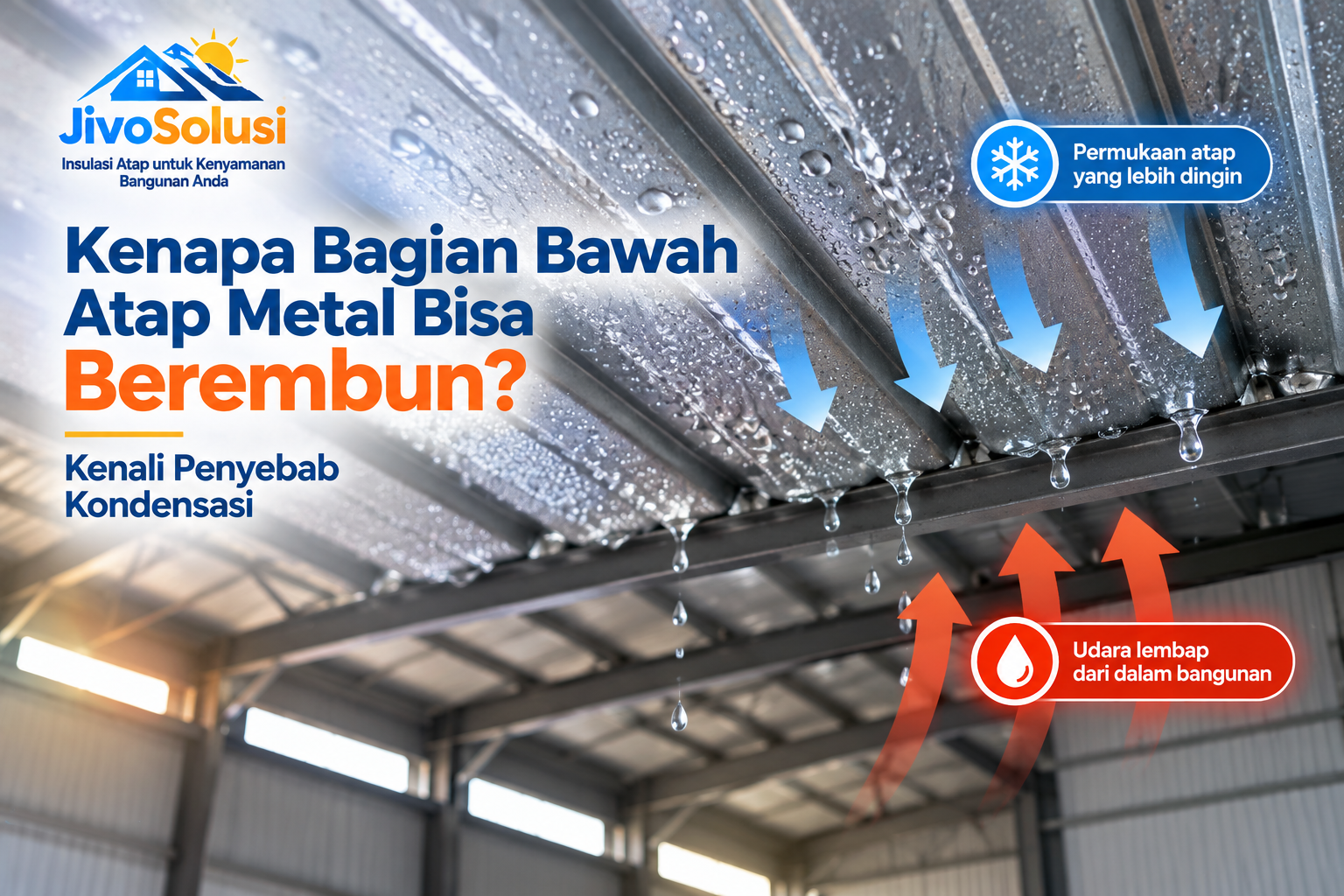 Kenapa Bagian Bawah Atap Metal Bisa Berembun? Kenali Penyebab Kondensasi
