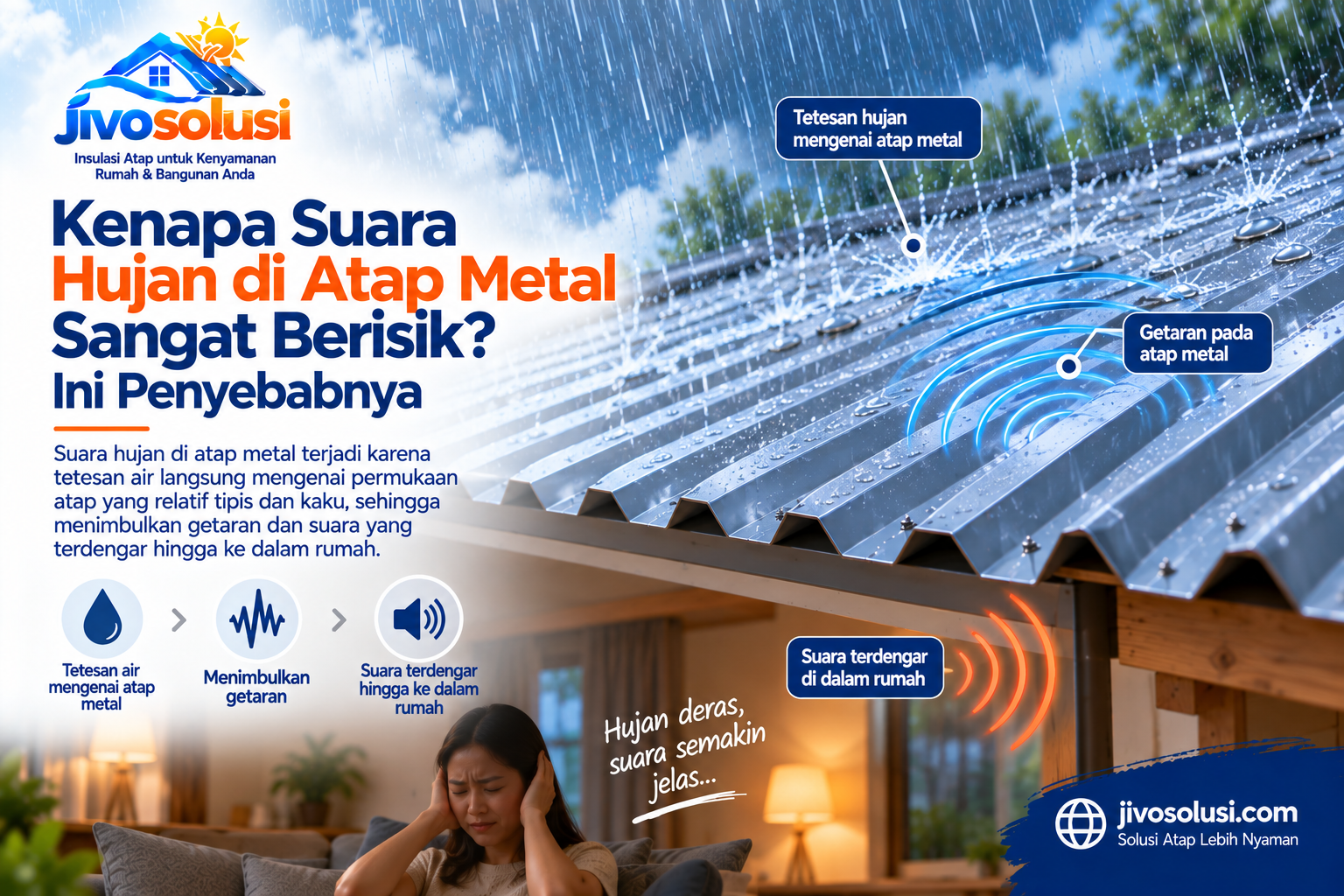 Kenapa Suara Hujan di Atap Metal Sangat Berisik? Ini Penyebabnya
