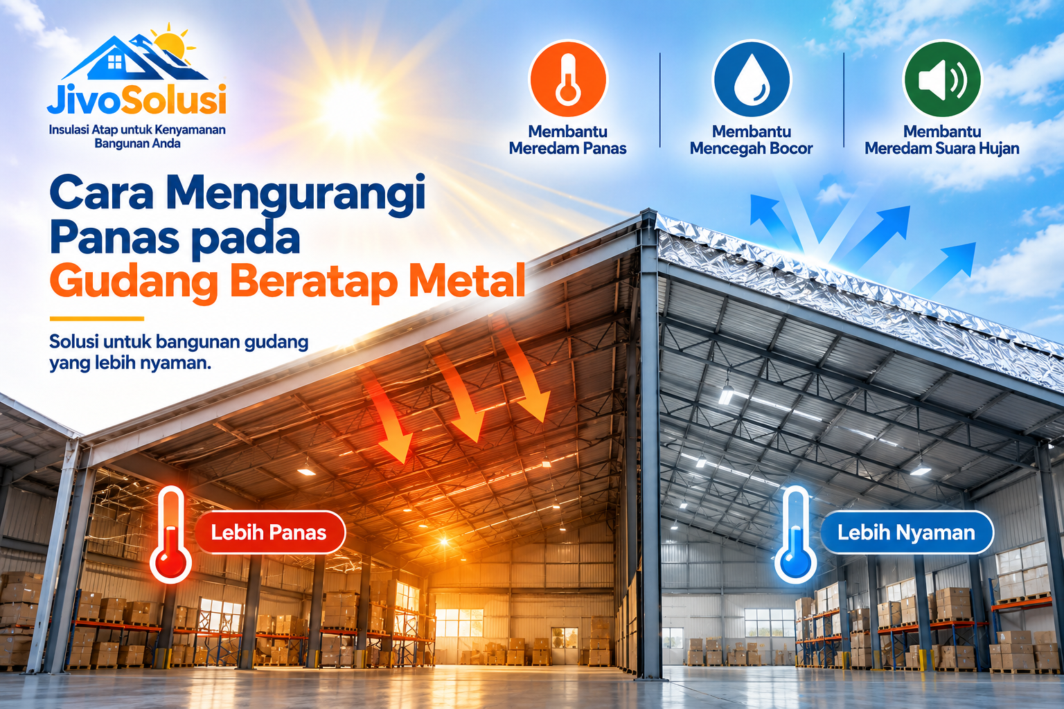 Cara Mengurangi Panas pada Gudang Beratap Metal agar Lebih Nyaman