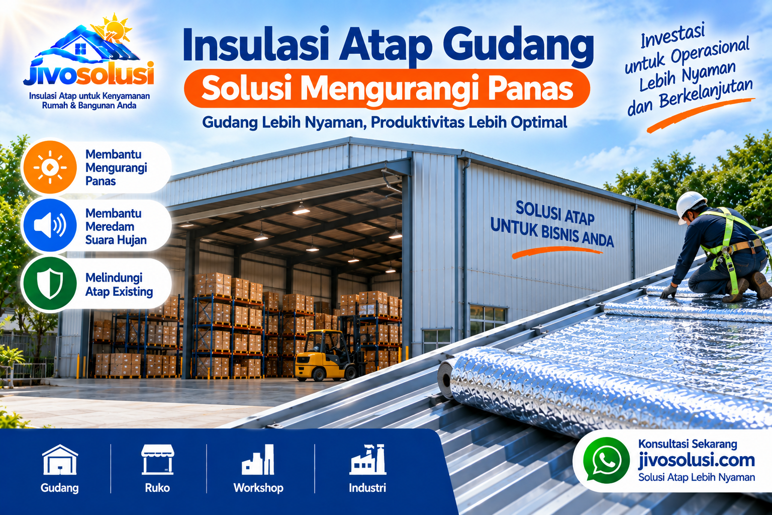 Insulasi Atap Gudang: Solusi untuk Membantu Mengurangi Panas
