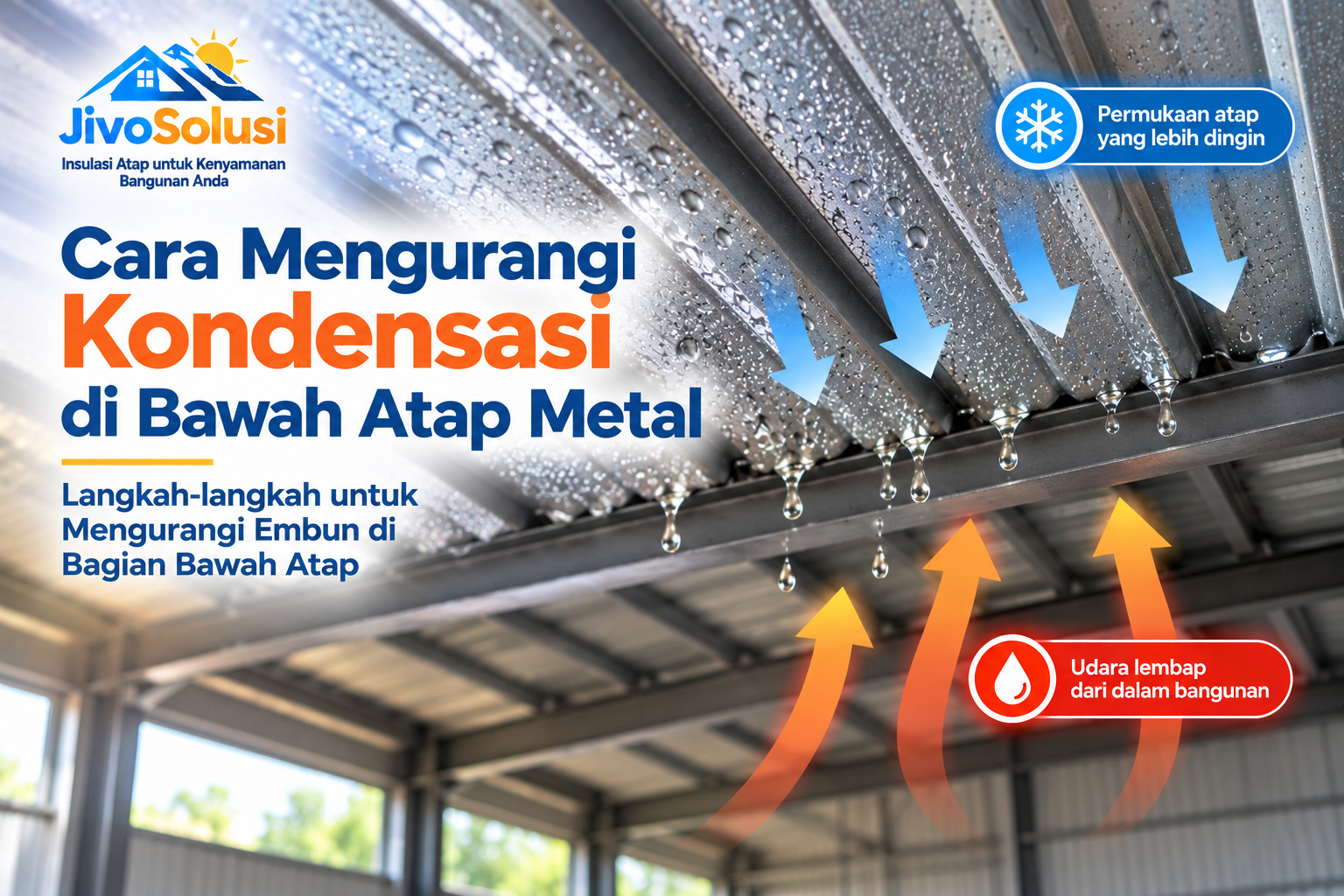 Cara Mengurangi Kondensasi di Bawah Atap Metal